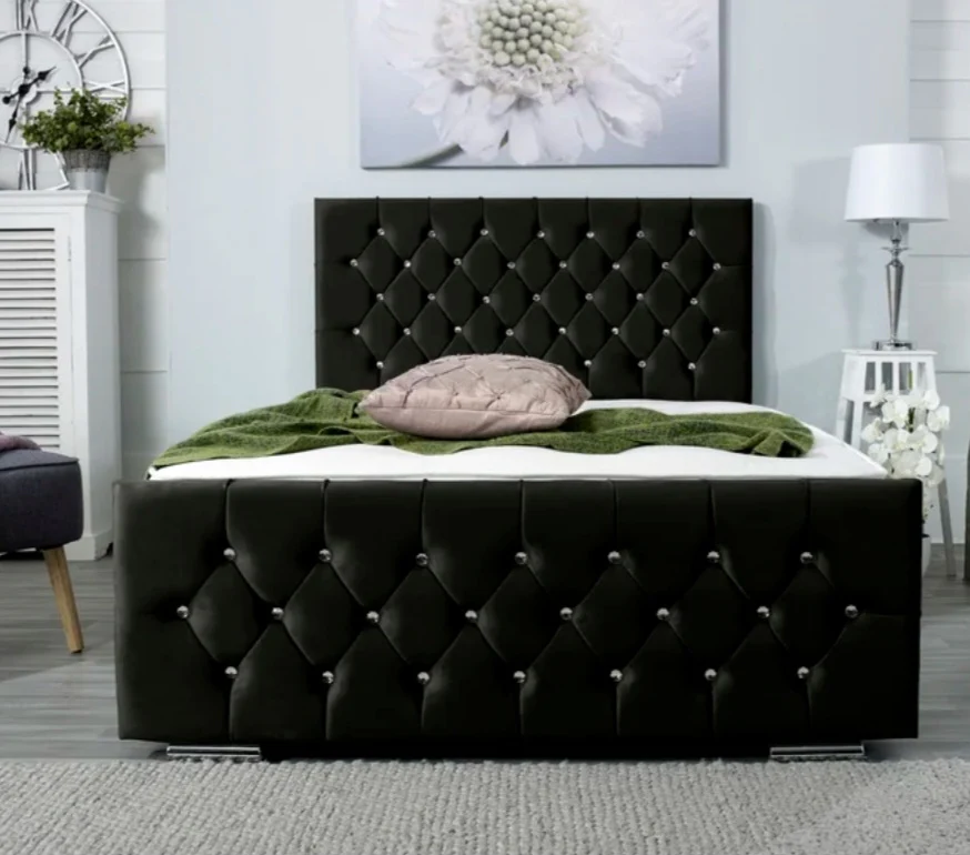 Florida Bed Diamonds Headboard UK - Additional view of premium florida from Newcastle Beds UK